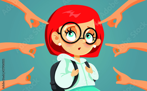 Shy Girl Being Bullied By Mean Classmates