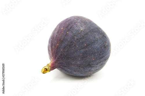 Ripe sweet fresh organic fig fruit isolated on white background.