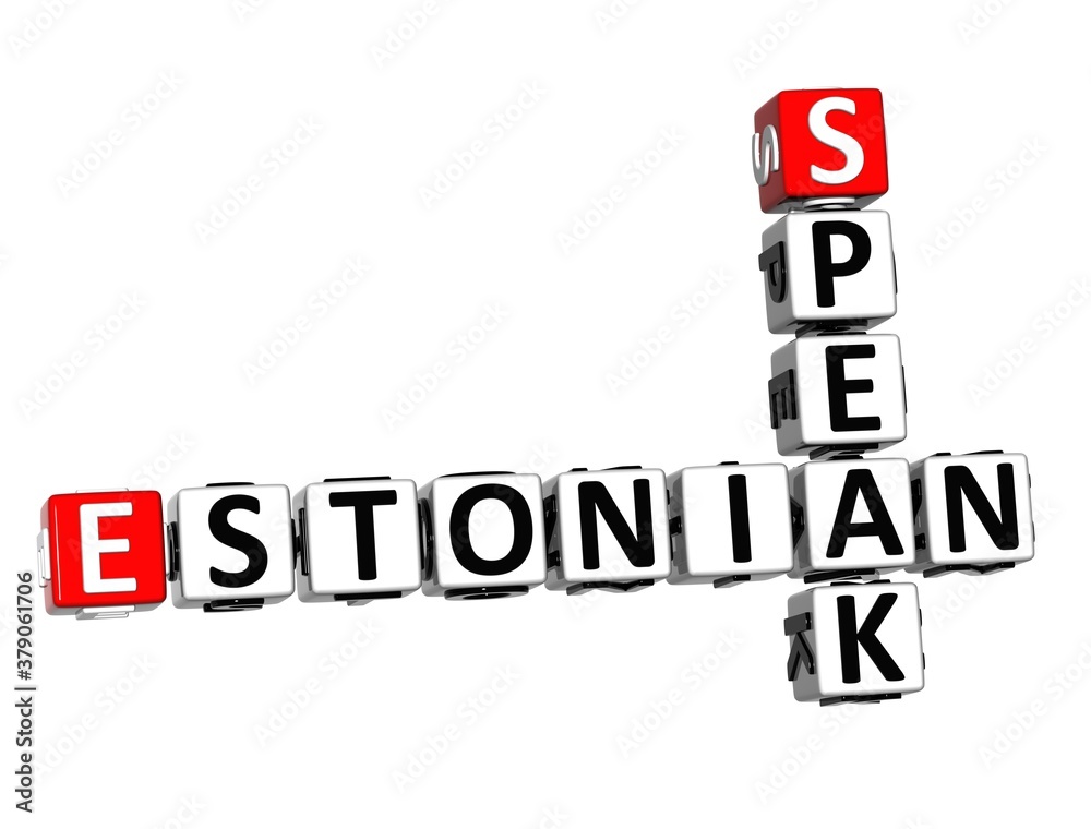 Estonian Speak Learn. White and Red 3D Crossword Puzzle. Estonian Speak Learn. White and Red 3D Crossword Puzzle.
