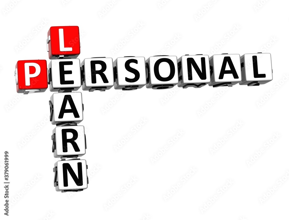 Personal Learn. White and Red 3D Crossword Puzzle. Personal Learn. White and Red 3D Crossword Puzzle.
