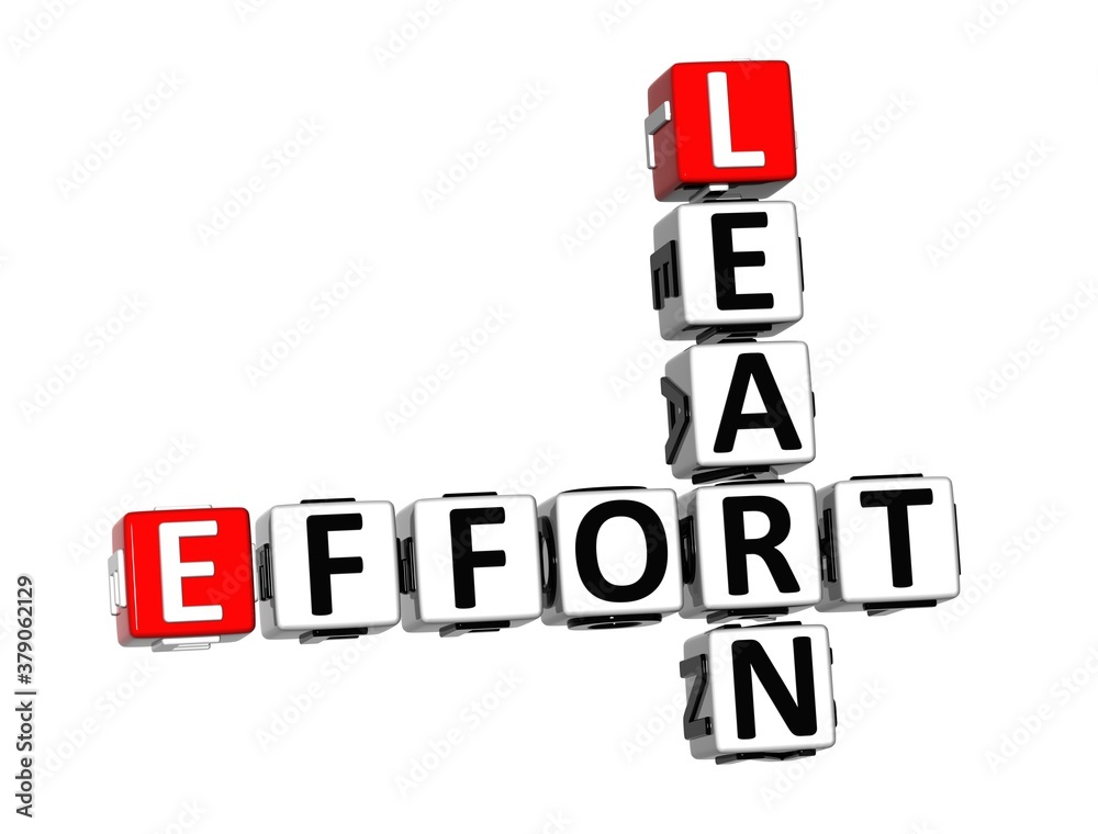 Learn Effort. White and Red 3D Crossword Puzzle. Learn Effort. White and Red 3D Crossword Puzzle.