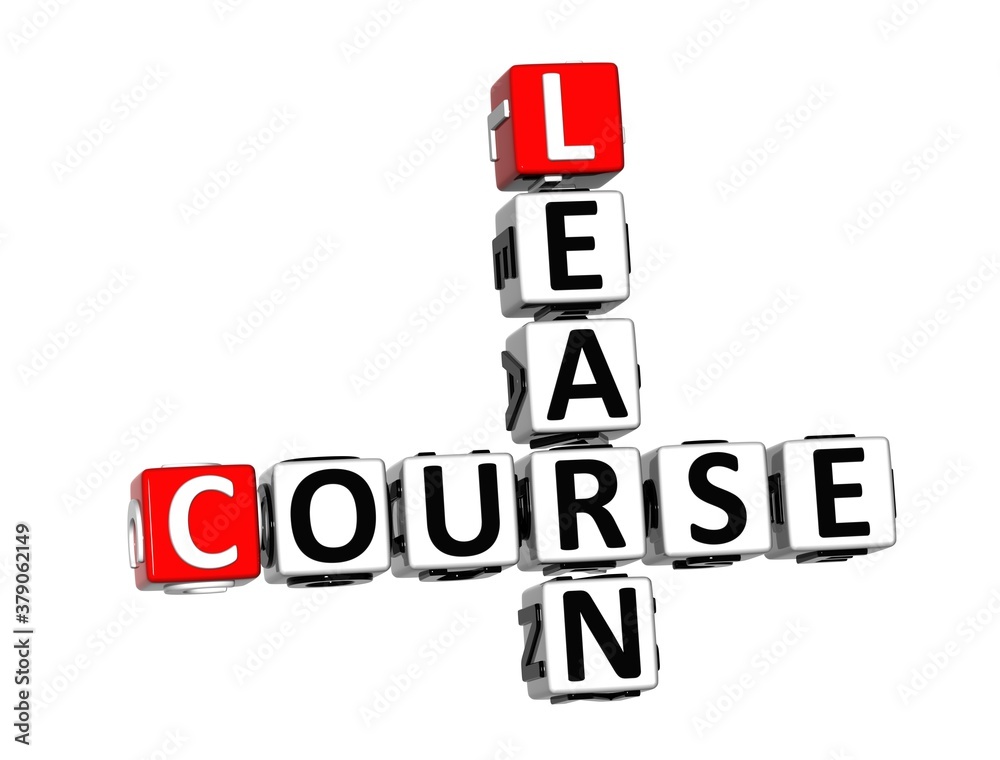 Course Learn. White and Red 3D Crossword Puzzle. Course Learn. White and Red 3D Crossword Puzzle.