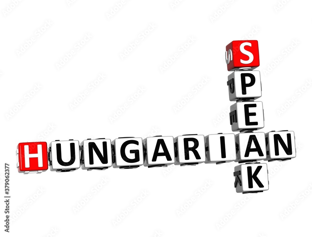 Hungarian Speak Learn. White and Red 3D Crossword Puzzle. Hungarian Speak Learn. White and Red 3D Crossword Puzzle.