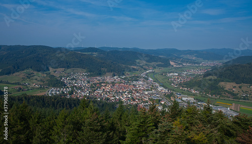 Blick vom Urenkopfturm bei Haslach im Schwarzwald