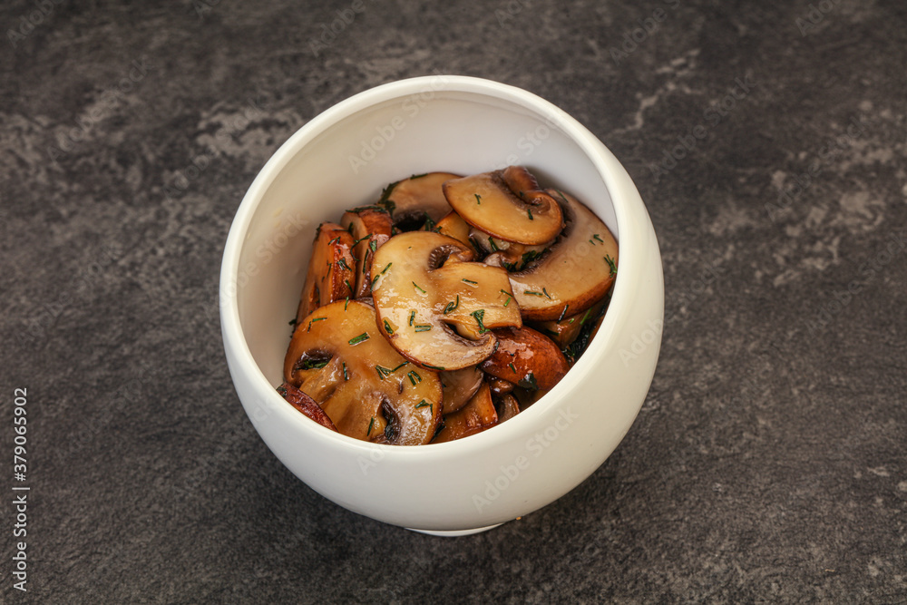 Roasted champignon with herbs and spices Roasted champignon with herbs and spices