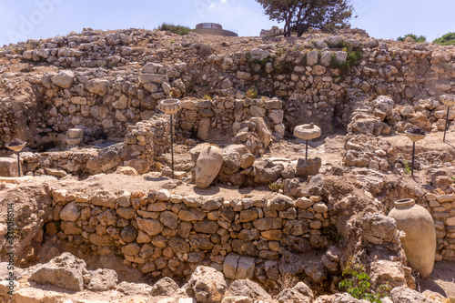 Excavations in archaeology park of Samaria settlement photo