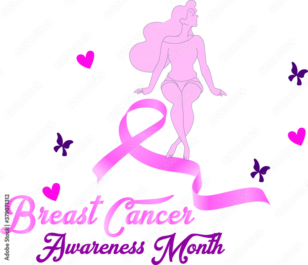 Vector Breast Cancer Awareness Calligraphy Poster Design. Stroke Pink Ribbon. October is Cancer Awareness Month.
Vector Breast Cancer Awareness Calligraphy Poster Design. Stroke Pink Ribbon. October is Cancer Awareness Month.