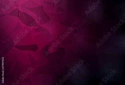 Dark Pink vector template with chaotic poly shapes.