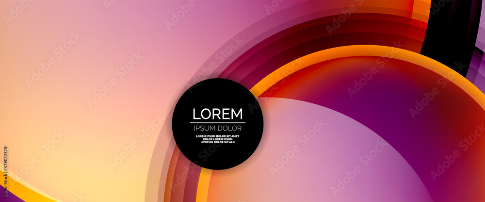 Circles and bubbles abstract background. Fluid liquid round shapes for web banner, app or poster Circles and bubbles abstract background. Fluid liquid round shapes for web banner, app or poster