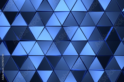 Abstract background of triangle. 3D rendering.
