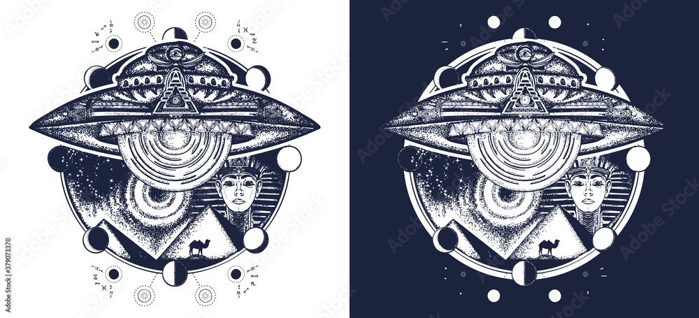 Ilustração Extraterrestre 01  Egyptian tattoo sleeve, Alien drawings,  Graphic poster art