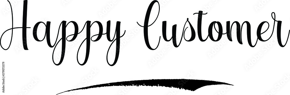 Happy Customer Calligraphy Handwritten Black Color Text On Yellow
Background Happy Customer Calligraphy Handwritten Black Color Text On Yellow
Background