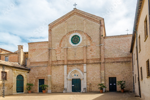 Fototapeta Naklejka Na Ścianę i Meble -  View at the Cathedral of Santa Maria Assunta in Pesaro, Italy
