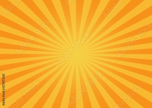Yellow-orange sunshine colorful vector background. Abstract orange wallpaper for banner, ad, social media and template.
