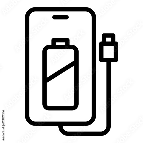 Alternative power bank icon. Outline alternative power bank vector icon for web design isolated on white background