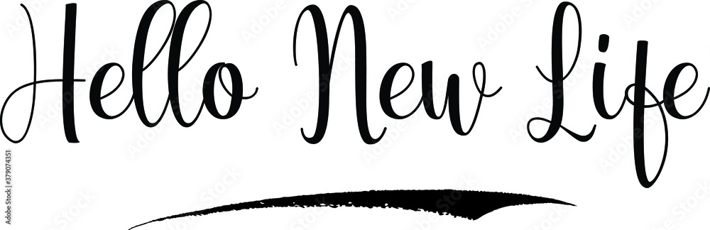 Hello New Life Calligraphy Handwritten Black Color Text On Yellow
Background Hello New Life Calligraphy Handwritten Black Color Text On Yellow
Background