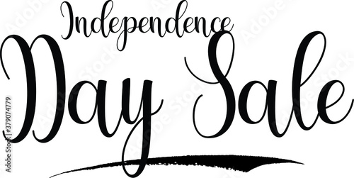 Independence Day Sale Typography Font For Sale Banners flyers and Templates