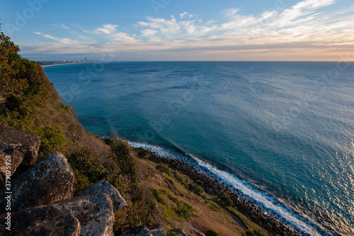 A beautiful ocean coastline in Queensland, Australia