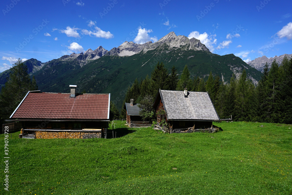 Lechtal, Österreich, Tirol, Almwiesen bei der Stablalpe
