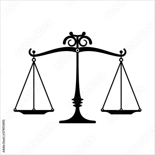 Scales Of Justice Icon, Fair Justice Icon