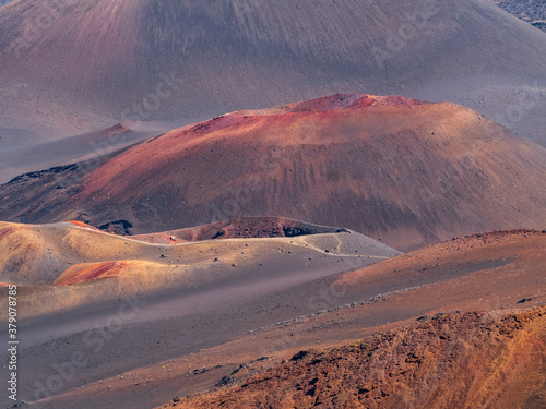 Volcanic landscape. Amazing scenery. Haleakalā National Park. Maui. Hawaii.