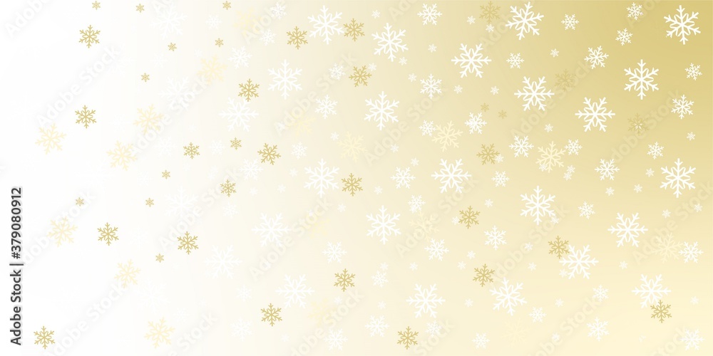winter background with snowflakes, vector 