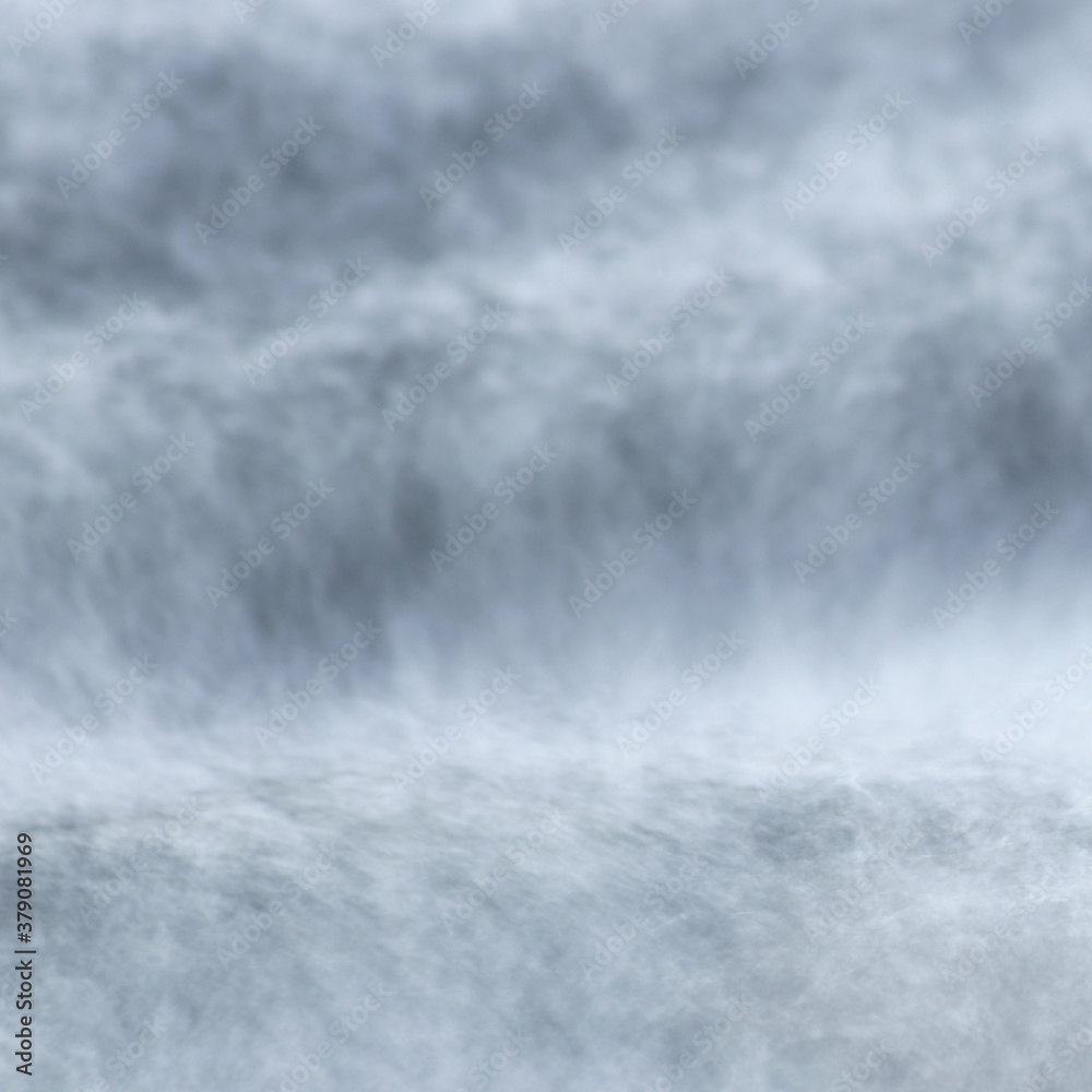 Obraz premium Waves of white water at Myllykoski rapids at Lohja, Finland. 