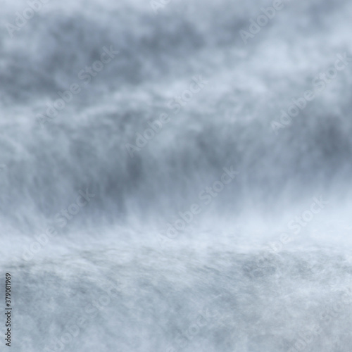 Waves of white water at Myllykoski rapids at Lohja  Finland. 