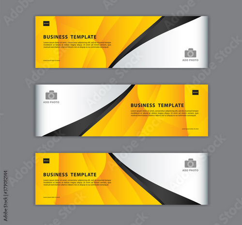 Polygonal banner design template vector illustration, Geometric, Abstract background, texture, advetisement layout. advertising header for website. Graphic for billboard, gift vouchre, card. Yellow co