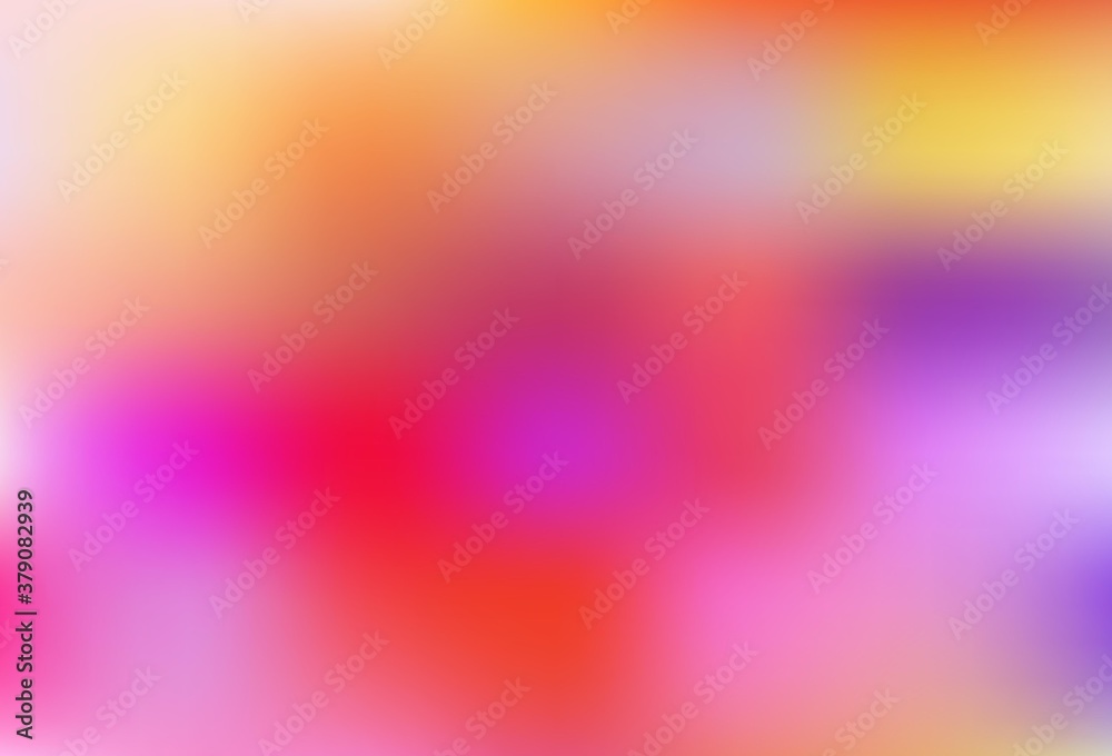 Light Pink, Red vector blurred shine abstract background.