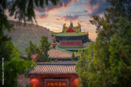 Shaolin is a Buddhist monastery in central China. photo