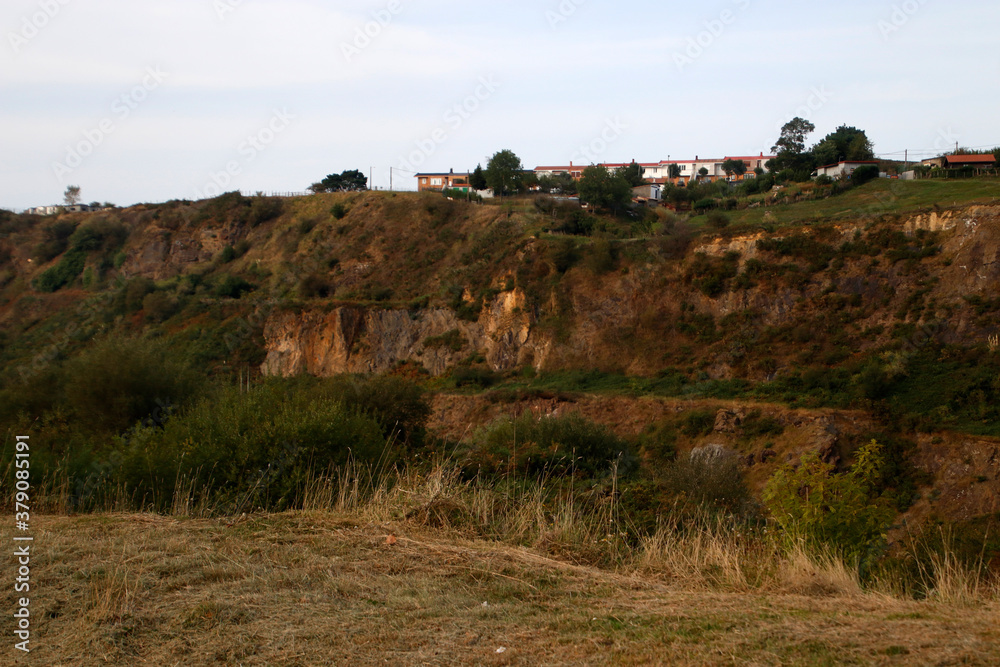 Landscape in an ancient land mine in Biscay Landscape in an ancient land mine in Biscay