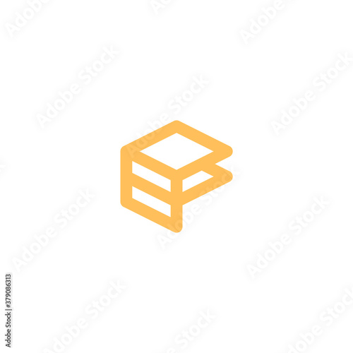 logo of stacked square shape forming letter f