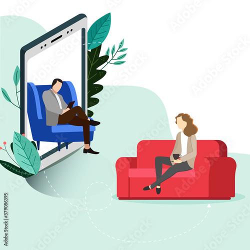 Psychotherapy online, helpline depression, conversation consulting and psychological help