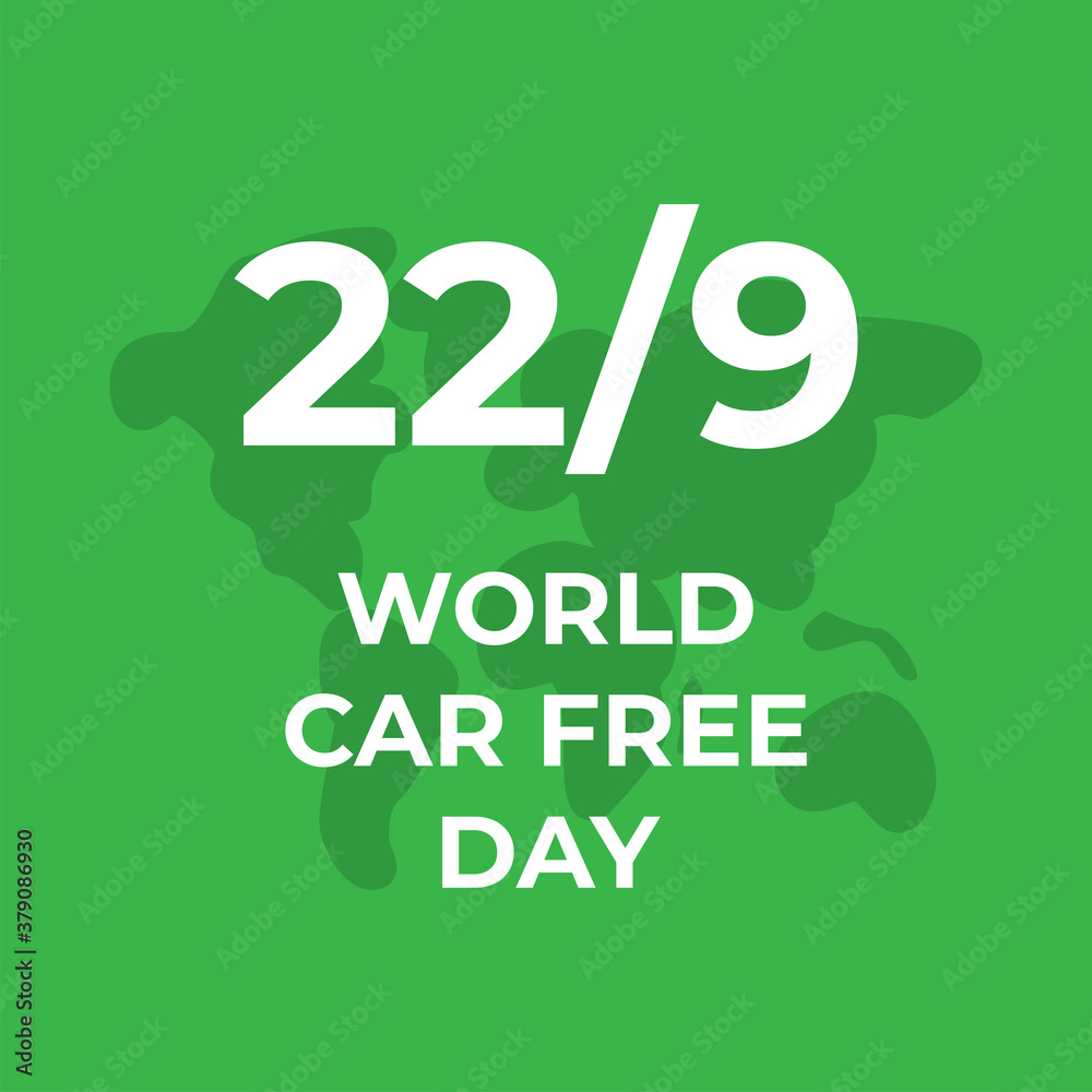 Design for world car free day awareness event. 22 September Design for world car free day awareness event. 22 September