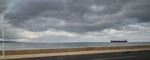 storm on the beach