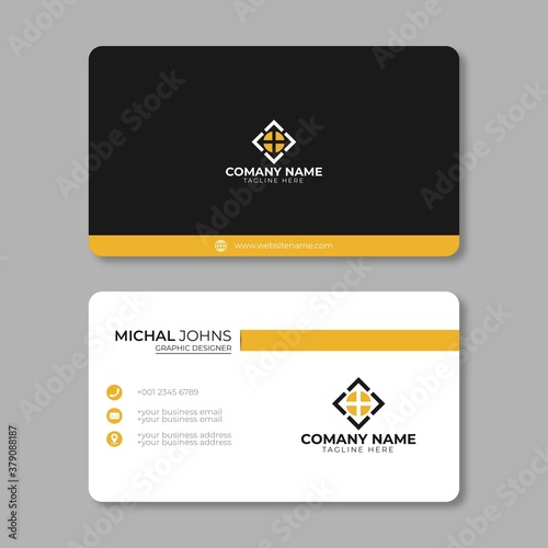 Corporate business card design template