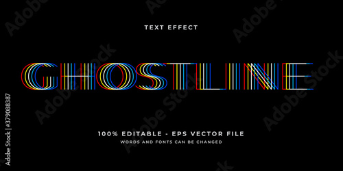 Ghost Line Text Effect