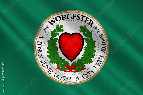 Flag of Worcester in United States photo