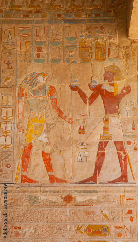 Fototapeta premium Templo de Hatshepsut, Luxor, Valle del Nilo, Egipto