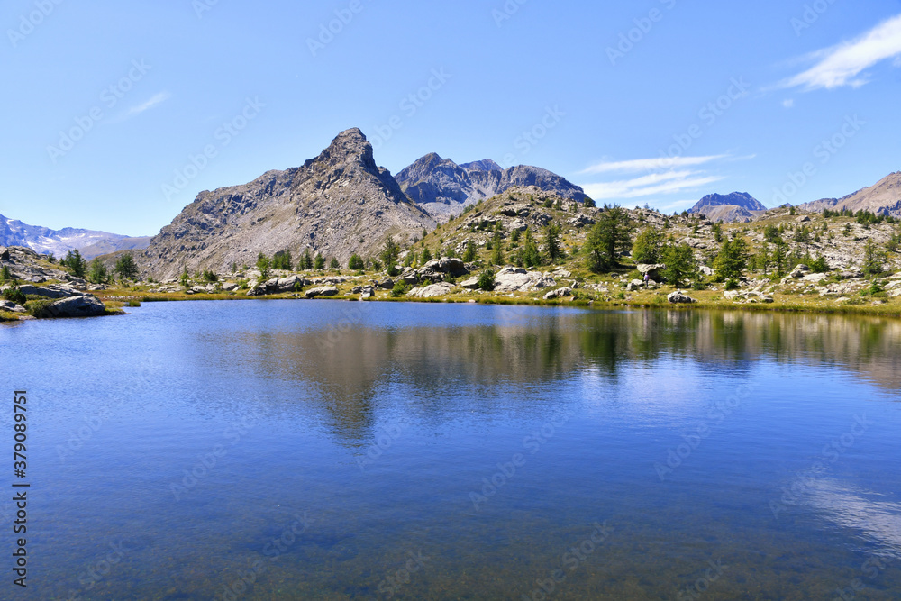 Vallette lake, a small lake in the Aosta Valley, above Champorcher