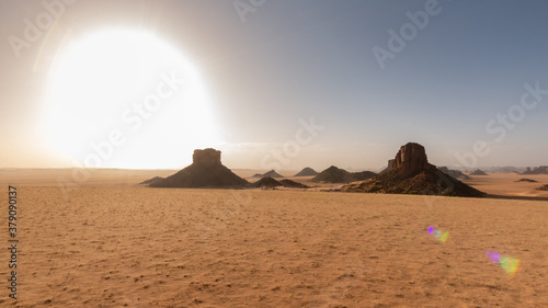 scorching sun algerian sahara Tassili n'Ajjer