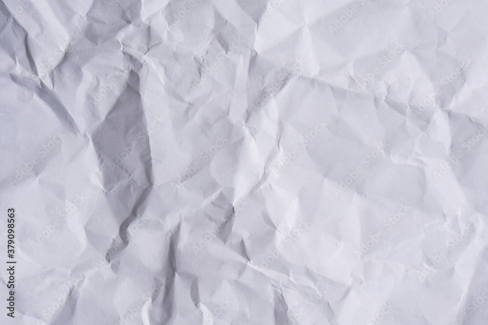 Obraz premium White crumpled paper texture