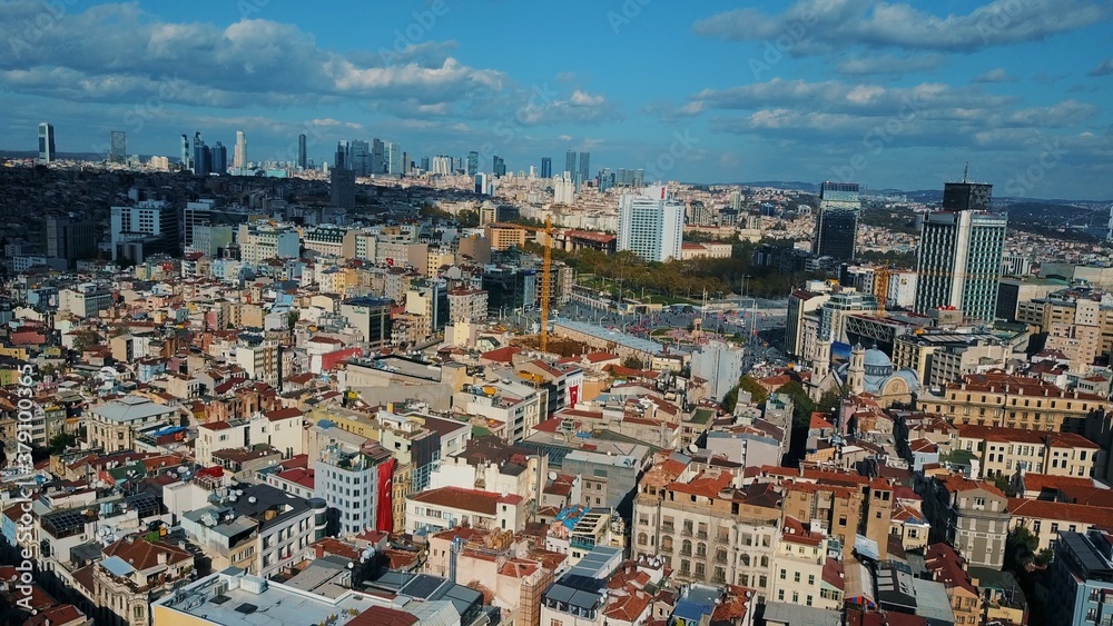 Cityscape Istanbul, Turkey. Photo from the bird's-eye view