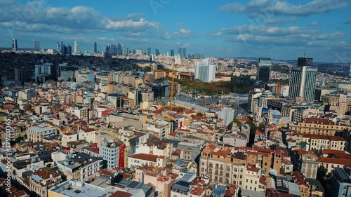 Cityscape Istanbul, Turkey. Photo from the bird's-eye view © teksomolika