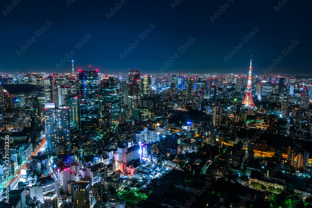 六本木ヒルズから眺める東京の夜景