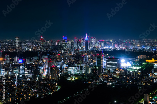 Wallpaper Mural 六本木ヒルズから眺める東京の夜景 新宿方面 Torontodigital.ca