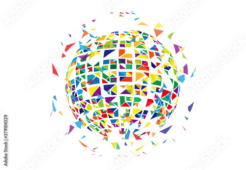 イラスト　球体　イメージ