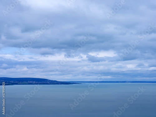 View on Balaton Lake and Balatonfured