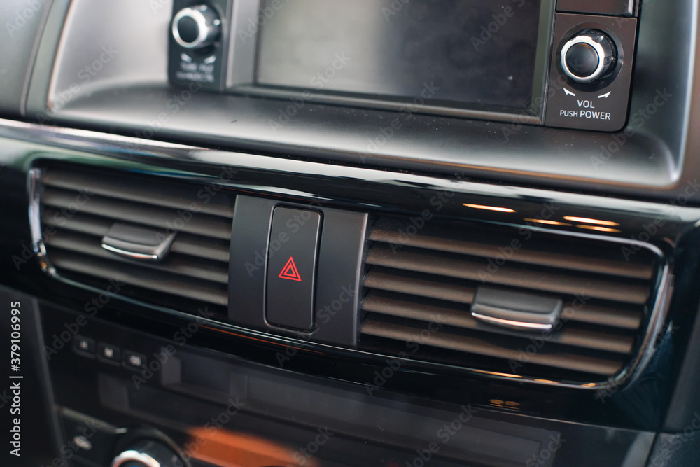 Fototapeta premium Air conditioner vent grill in a modern car